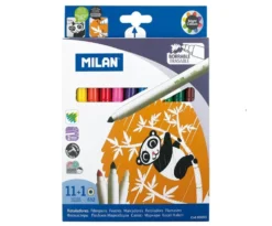 Milan Erasable Fibrepens – Set of 11+1
