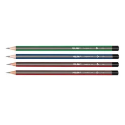 Milan Graphite Pencil Set with 430 Eraser – HB, B & 2B Leads