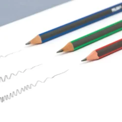 Milan Graphite Pencil Set with 430 Eraser – HB, B & 2B Leads