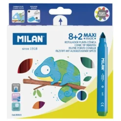 Milan Maxi Magic 8+2 Fibrepens