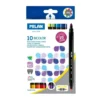 Milan Water-Based Bicolor Fibrepens (Pack of 10)