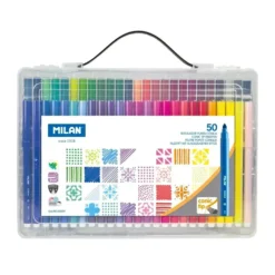 Milan Fibrepen Colouring Pens – Case of 50 Colours