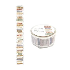 Mind Wave Die-Cut Masking Tape – Brown Book