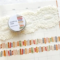 Mind Wave Die-Cut Masking Tape – Brown Book