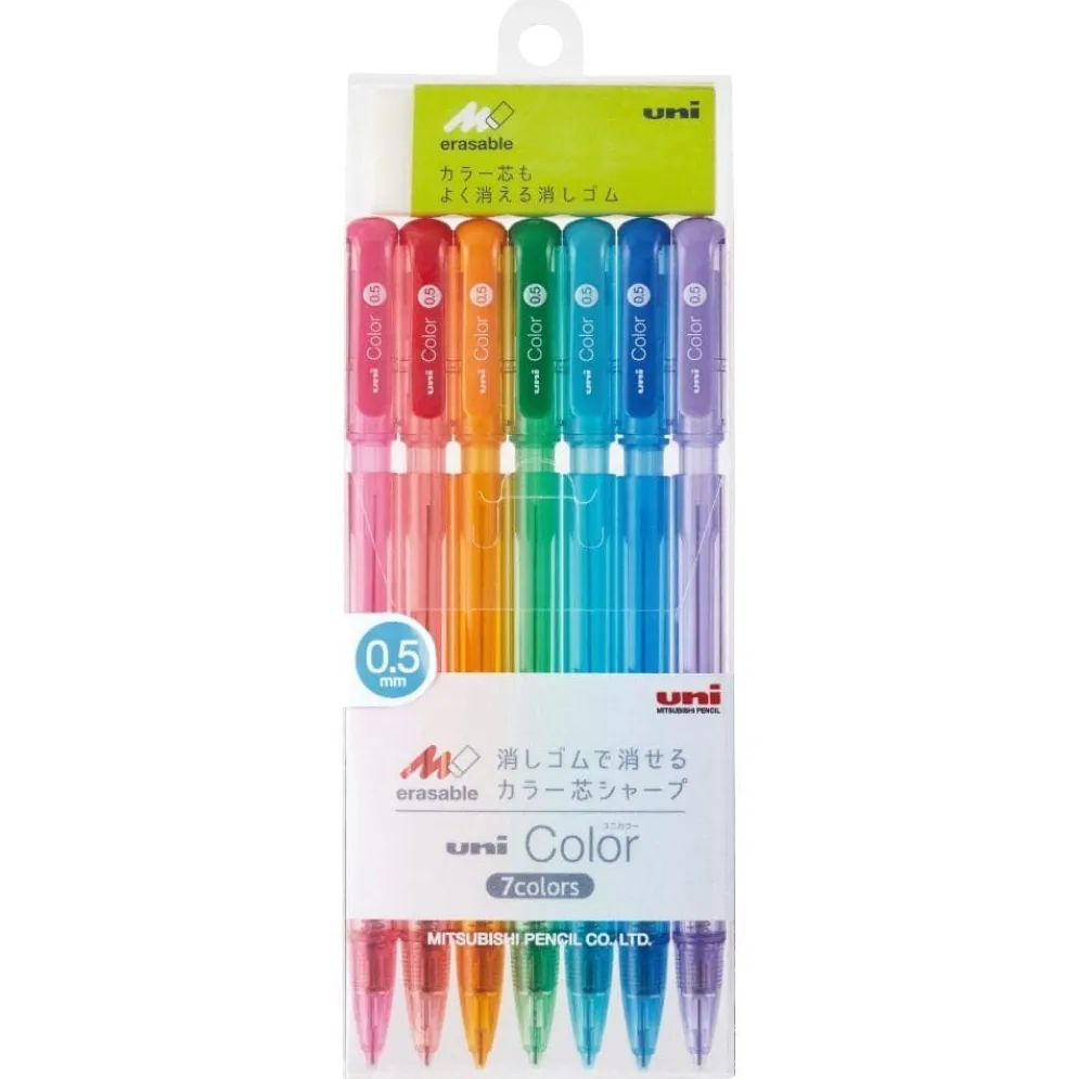 Mitsubishi Uni Color Erasable Mechanical Pencil 0.5mm