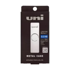 Mitsubishi Uni Metal Lead Case 0.5mm HB – Refillable Stainless Steel Lead Case
