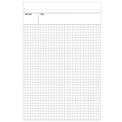 Mnemosyne Staple Bound Notepad N187A -- A4 : Graph