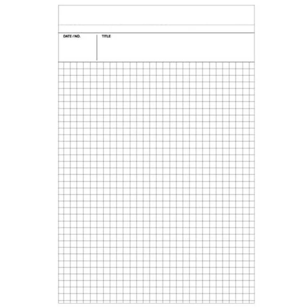Mnemosyne Staple Bound Notepad N187A -- A4 : Graph