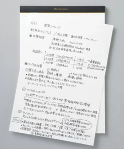 Mnemosyne Staple Bound Notepad N187A -- A4 : Graph