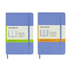 Moleskine Classic Notebook Soft Cover, A6 Pocket Size - Hydrangea Blue