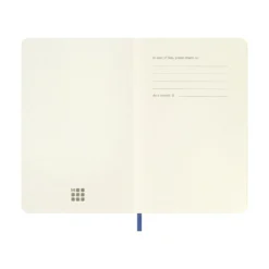 Moleskine Classic Notebook Soft Cover, A6 Pocket Size - Hydrangea Blue