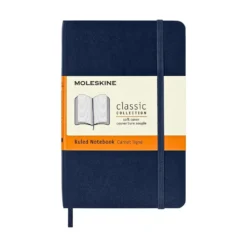 Moleskine Classic Notebook Soft Cover, A6 Pocket Size - Sapphire Blue