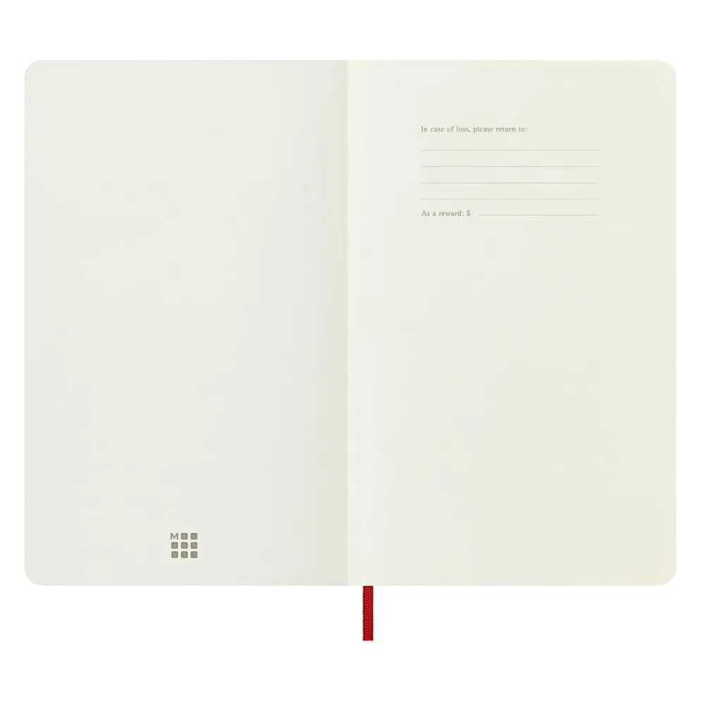 Moleskine Classic Notebook Soft Cover, A5 Large - Red