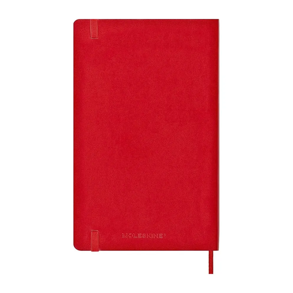 Moleskine Classic Notebook Soft Cover, A5 Large - Red