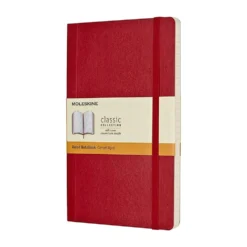 Moleskine Classic Notebook Soft Cover, A5 Large - Red
