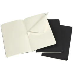 Moleskine Large Black Cahier – Dotted (Set of 3)