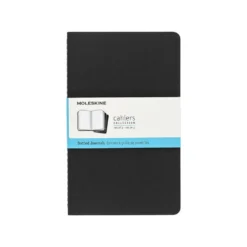 Moleskine Large Black Cahier – Dotted (Set of 3)