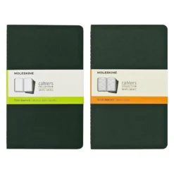 Moleskine Large Cahier – Myrtle Green (Set of 3)