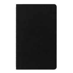 Moleskine Plain Black Cahier 13cm x 21cm [pack of 3]