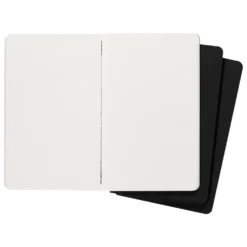 Moleskine Plain Black Cahier 13cm x 21cm [pack of 3]