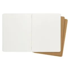 Moleskine Plain Kraft Cahier 19cm x 25cm [pack of 3]