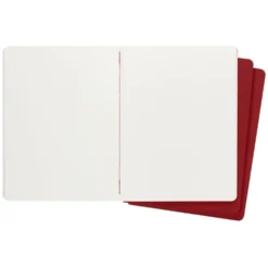 Moleskine Plain Red Cahier 19cm x 25cm [pack pf 3]
