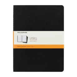 Moleskine Ruled Black Cahier 19cm x 25cm [pack of 3]