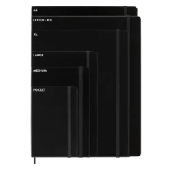 Moleskine Ruled Black Cahier 19cm x 25cm [pack of 3]