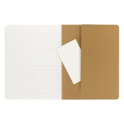 Moleskine Ruled Kraft Cahier 19cm x 25cm [pack of 3]