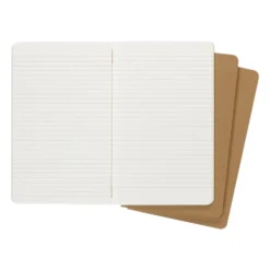 Moleskine Ruled Kraft Cahier 13cm x 21cm [pack of 3]