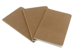 Moleskine Ruled Kraft Cahier 9cm x 14cm [pack pf 3]