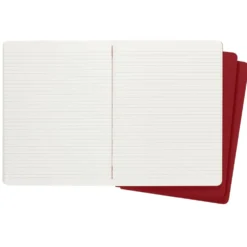 Moleskine Ruled Red Cahier 19cm x 25cm [pack of 3]