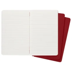 Moleskine Ruled Red Cahier 13cm x 21cm [pack of 3]