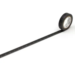 mt ex Washi Tape - Black Ruler - 10mm