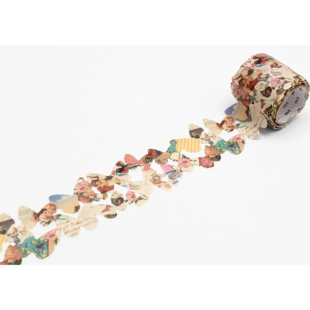 mt fab Washi Tape - Die Cut Retro Paper Butterfly - 45mm