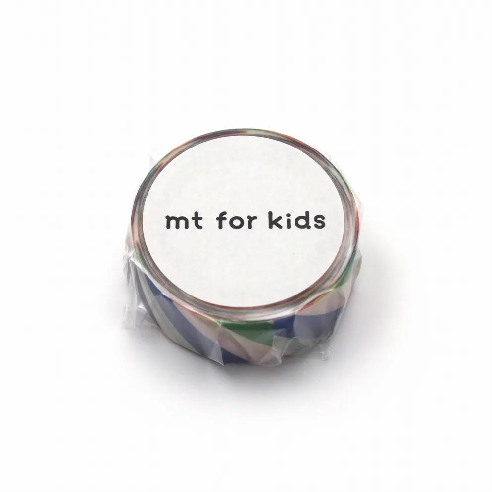 mt for kids Washi Tape - Colourful Stripes - 15mm