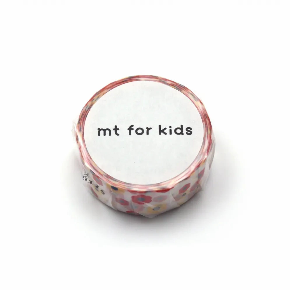 mt for kids Washi Tape - Motif Flower - 15mm
