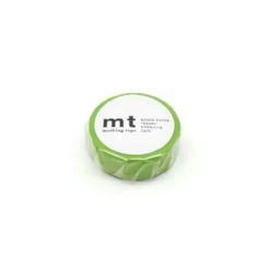 mt 1P Basic Washi Tape - Matte Yellow Green - 15mm