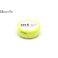 mt 1P Basic Washi Tape - Shocking Yellow - 15mm
