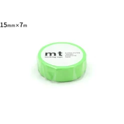 mt 1P Basic Washi Tape - Shocking Green - 15mm