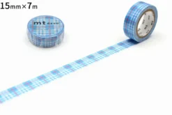 mt 1P Basic Washi Tape - Stripe Blue - 15mm