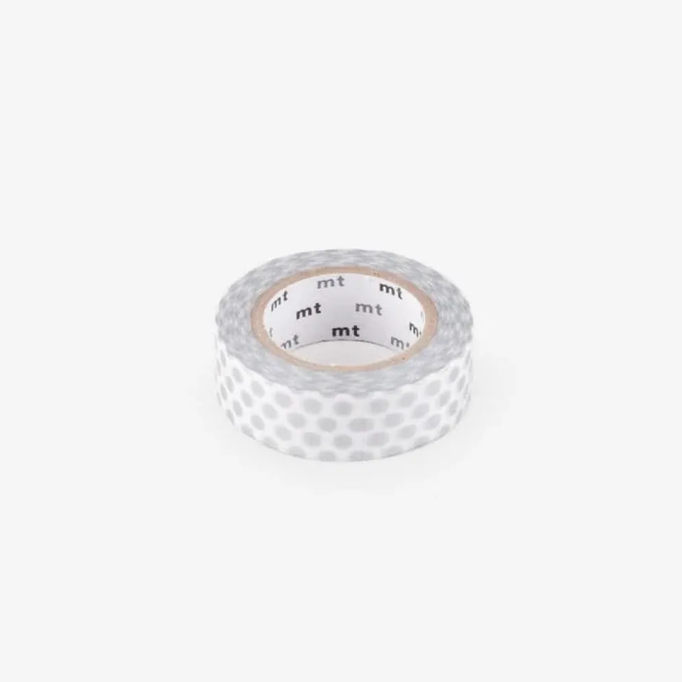 mt 1P Basic Washi Tape 15mm - Dot Silver