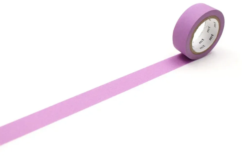 mt 1P Basic Washi Tape 15mm - Matte Purple