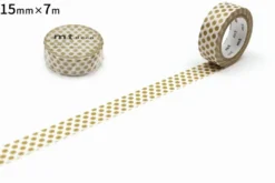 mt 1P Deco Washi Tape - Dot Gold - 15mm