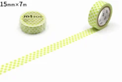 mt 1P Deco Washi Tape - Dot Lime - 15mm