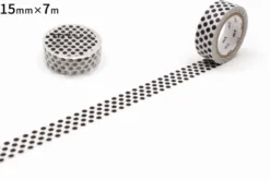 mt 1P Deco Washi Tape - Dot Black - 15mm