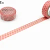 mt 1P Deco Washi Tape - Hemp Leaf Vermilion - 15mm