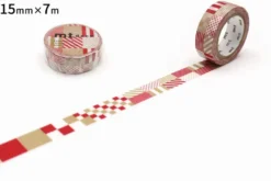 mt 1P Deco Washi Tape - Mixed Red - 15mm