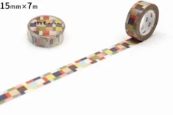 mt 1P Deco Washi Tape - Mosaic Greysh - 15mm