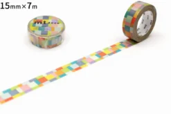 mt 1P Deco Washi Tape - Mosaic Bright - 15mm